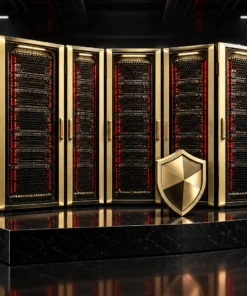 Gold Corporate Hosting server illustration
