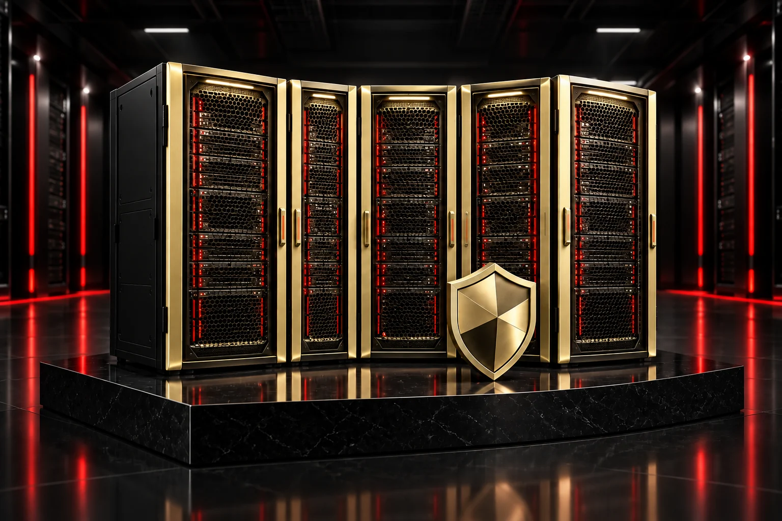 Gold Corporate Hosting server illustration