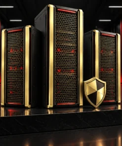Gold Elite Hosting server illustration