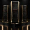 Gold WordPress Hosting server illustration