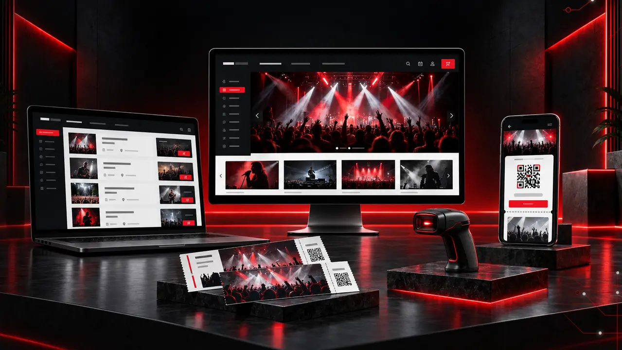 Desktop and mobile website previews for event ticketing & access control